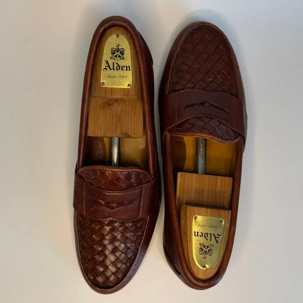 VERY GOOD Rancourt & Co. x FootJoy Brown Leather Penny Loafer Made in USA 9.5 C